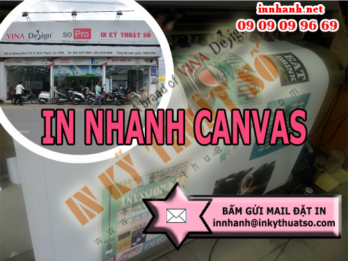 Bấm gửi mail đặt in nhanh canvas tại Cty TNHH In Kỹ Thuật Số - Digital Printing