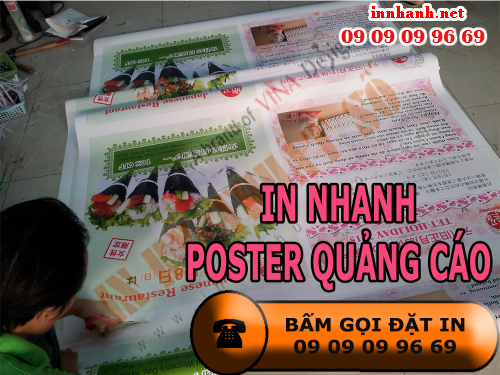 Bấm gọi đặt in nhanh poster quảng cáo tại Cty TNHH In Kỹ Thuật Số - Digital Printing